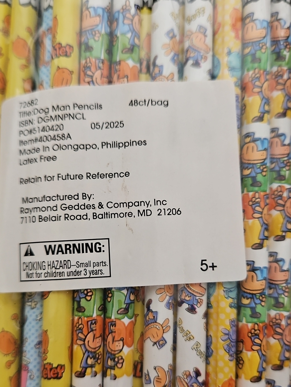 Dog Man Pencils and Squishy Set For Party Favors, Classroom, Treasure Box - Picture 3 of 4